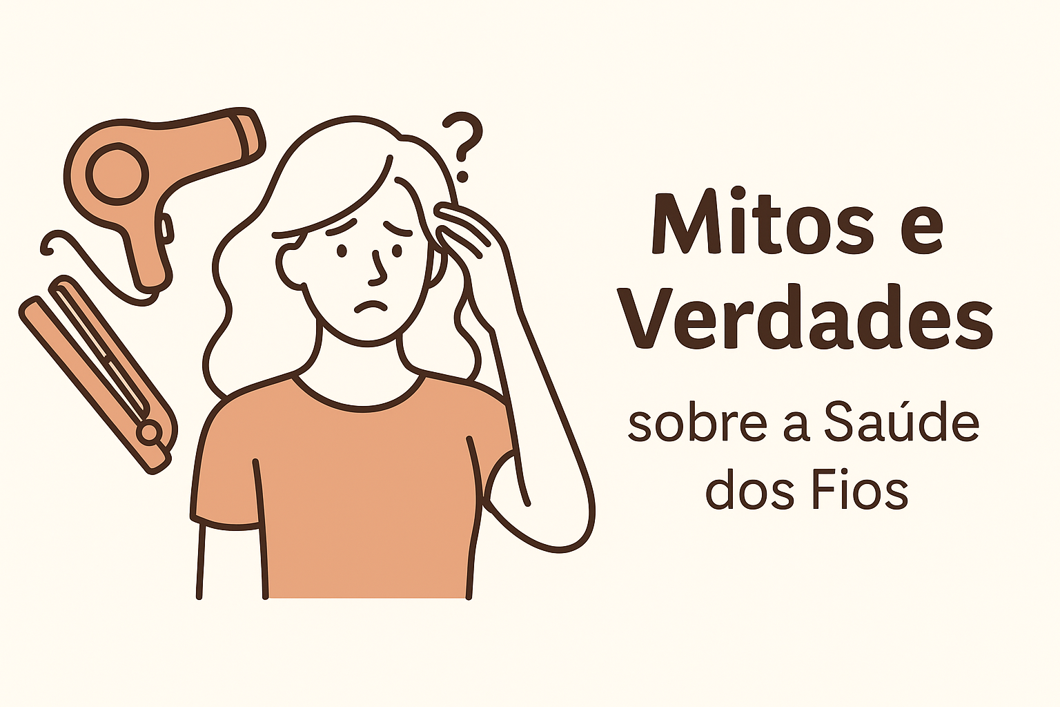 Secador e chapinha causam queda de cabelo? Mitos e verdades sobre a saúde dos fios
