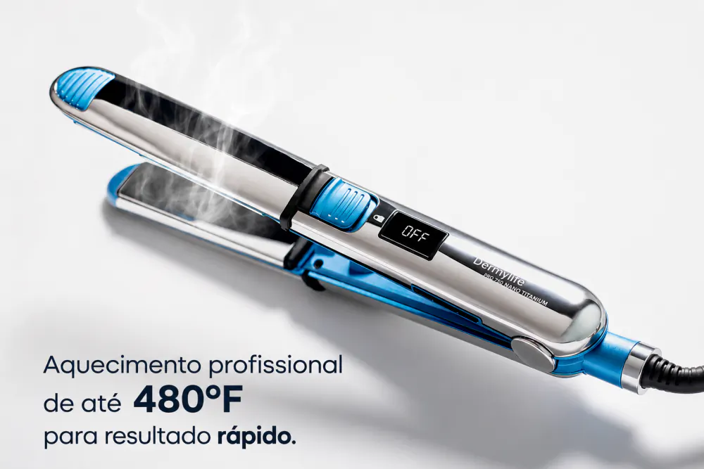 Aquecimento profissional de até 480°F para resultado rápido