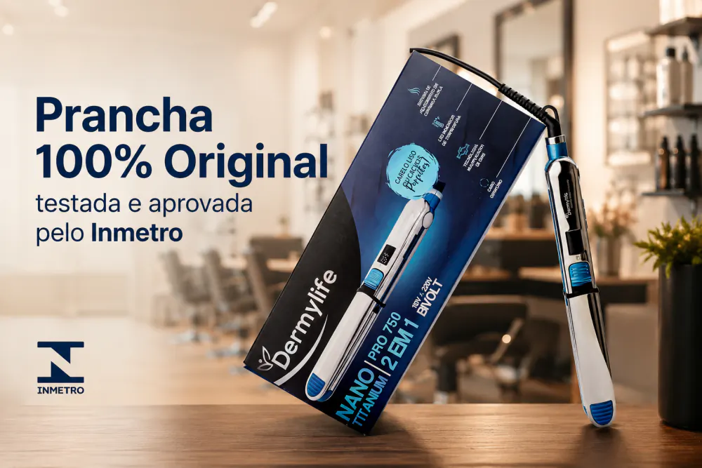 Prancha 100% original Dermylife Nano Titanium Pro 750